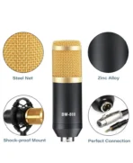 BM 800 Studio Microphone Kit with V8 Sound Card Professional Condenser Mic for Recording