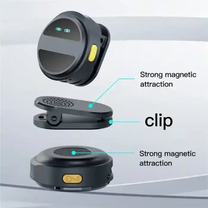 SX21 Wireless Microphone Dual Mic with Noise Cancellation for Smartphone and Camera