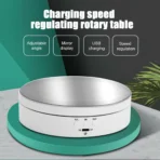 Smart Electric Display Turntable Speed & Angle Adjustable Ideal for Live Shooting Product Showcases
