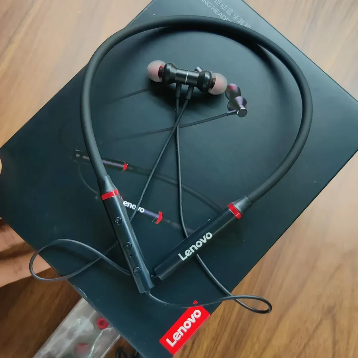 Lenovo HE05X Neckband Bluetooth Earphone – Deep Bass, Long Battery & Comfortable Fit