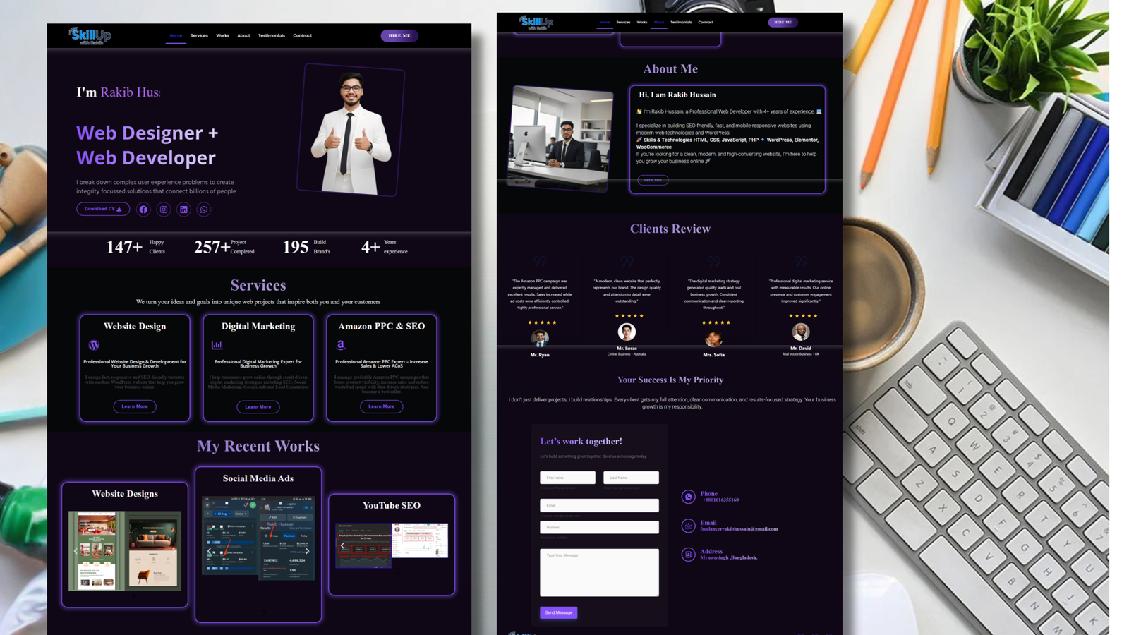 Skillup Portfolio Elementor Template Kit